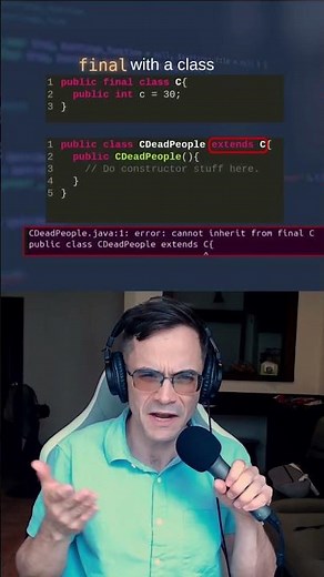 Learn final classes and methods in 60 seconds!
