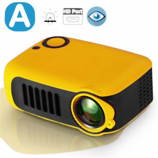 Shop now - link in bio. A2000 Mini LED Projector - Transform your living space into a personal cinema with the A2000 Mini Home Theater Projector. Boasting a native resolution of 320*240 and a brilliant 1,000 Lumens LED light source, this projector offers a lifespan of up to 30,000 hours. Whether you're watching a movie, showing a presentation, or gaming, its sharp 1000:1 contrast ratio ensures vibrant and crystal-clear visuals. Easily connect to a range of devices via the HDMI port and enjoy sea