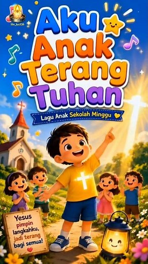 AKU ANAK TERANG TUHAN | Lagu Anak Sekolah Minggu #laguanaksekolahminggu #lagurohaniterbaru