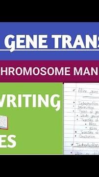 Alien gene transfer notes 📖 || gene manipulation |whole genome transfer | type of gene manipulation