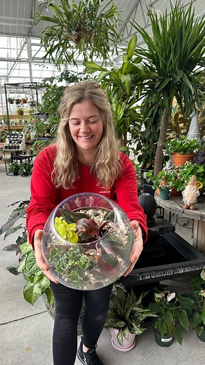 How to build a terrarium! Stop by Sundown Gardens or Miss M’s to learn how to make your own terrarium! 🌱🫙 | Miss M's Home and Garden