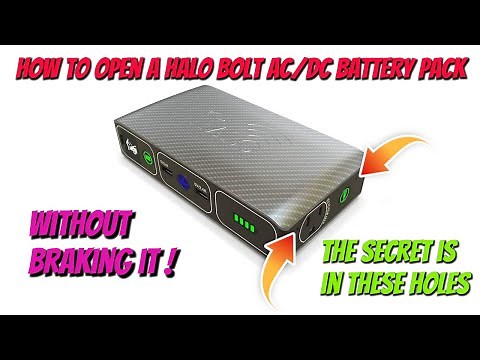 How to Open a Halo Bolt AC/DC Wireless Charge/Battery Pack