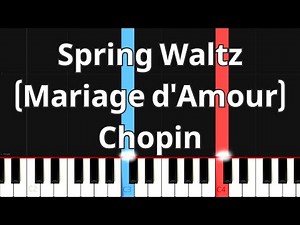 Chopin - Spring Waltz :Mariage d'Amour Piano Tutorial