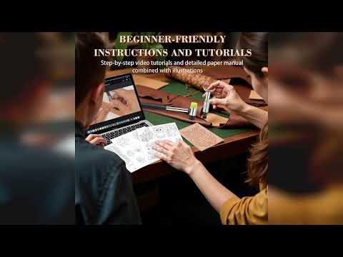 Review: UHAPEER 88PCS Leather Crafting Kit: Leather Working Tools and Supplies for Adult, with...