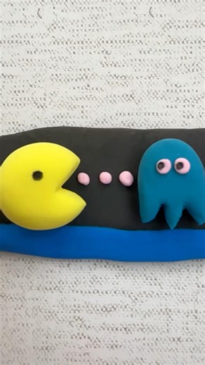 Air clay Pac-man #clay #diy #clayart #handmade #shorts