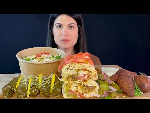 MIDDLE EASTERN FOOD | MUKBANG | ASMR | EATING SOUNDS