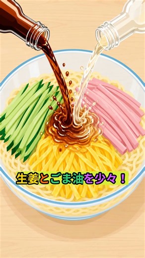 「これも薬膳？タレが決め手、すっきり、さっぱり冷やし中華！」