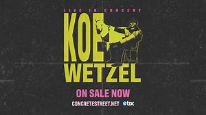 This Sat: Koe Wetzel takes over Main Stage w/ special guests Dylan Wheeler & Ben Burgess! This show will sell out! Don't miss out on one of the biggest shows of the year! Grab your tickets at the Concrete St box office or at the link below. 🎫: https://bit.ly/KoeCC | Concrete Street Amphitheater