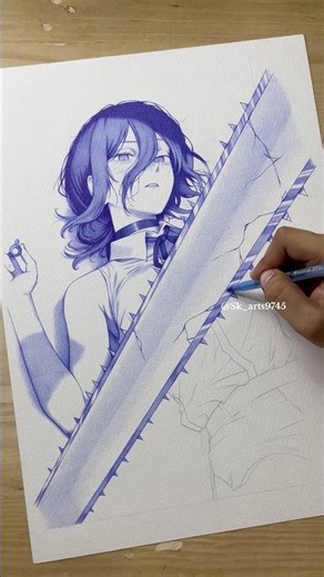 Reze Pen Drawing | Smooth Shading #drawing #smoothshading #art