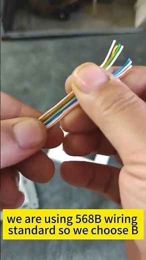 How to connect the ethernet cable to the RJ45 network faceplate?