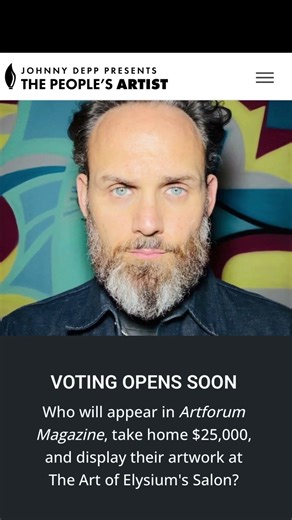 Voting begins May 4 10 am PDT. Link in bio. #familyvote #art #thepeoplesartist #johnnydepp