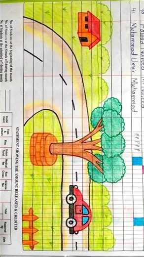 Attendance Register Drawings and Artwork | Students Register Decoration 🎨