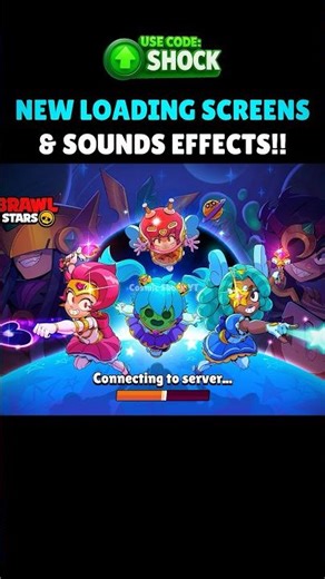 New Loading Screens + Sound Effects!! #brawlstars #cosmicshock