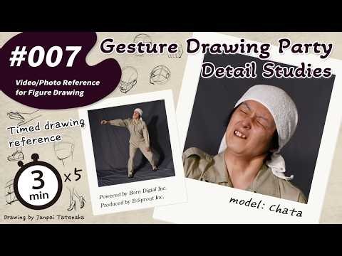 GESture DRAWing Party Detail Studies: #007 Chata/チャタ －Timed Drawing Reference－