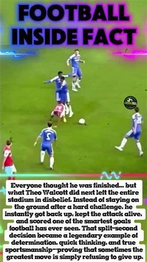 The Smartest Goal in Football History? Theo Walcott's Genius Move Shocked Everyone! 🤯⚽