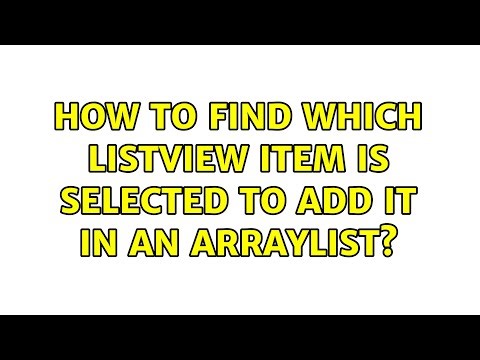 How to find which ListView item is selected to add it in an ArrayList?