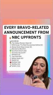 Every Bravo-Related Announcement from NBCUniversal Upfronts