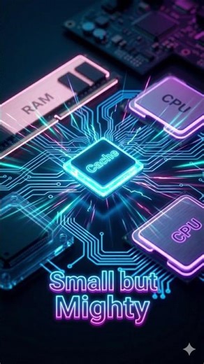 Cache Memory: Small but Mighty. #edit #computer #hardware #science @Smartify-00