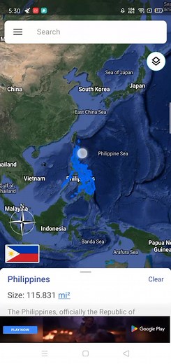 Philippine Map Size and Geography Exploration