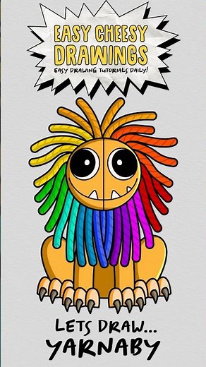 How to Draw YARNABY 🧶🌈😱 (Poppy Playtime Chapter 4) | Easy Step-By-Step Drawing Tutorial