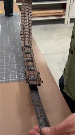 Hornback Crocodile Guitar Strap | Exotic Leather Craftsmanship by Taza Leather