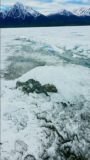 This Frozen Lake is Falling Apart!