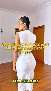 Sway Back Adjustment On A Dartless Dress | PART 2