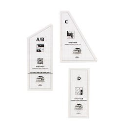 Creative Grids Scrap Crazy Templates Quilt Ruler | Creative Grids #CGRMT4