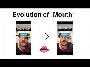 6000 Year Evolution of "Mouth"