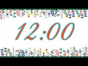 12 Minute Spring Timer with Music and Alarm 🎵⏰