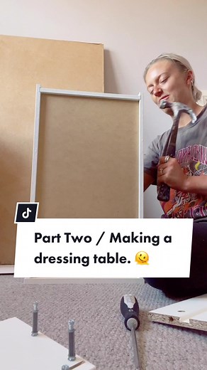 Replying to @thenursery_nurse Part Two of the dressing table, its an emotinal rollercoaster but we got there in the end… 🔨🥲 @ikea #fyp #viral