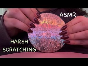 ASMR fast and aggressive scratching and tapping || gripping || crinkles || crunchy asmr