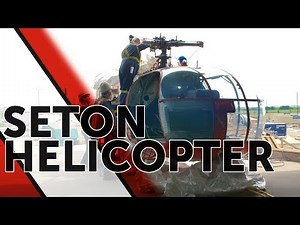 A Helicopter Touches Down At Seton Library!