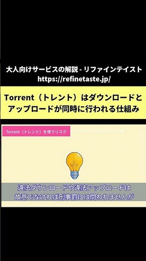 Torrent（トレント）はダウンロードと違法アップロードが同時に行われる仕組み