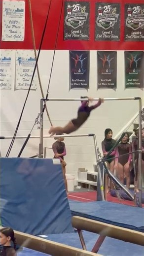 Xcel silver bar routine 4th place with a 9.15 #xcelsilver #gymnasticsbars