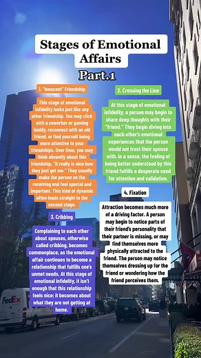 Understanding the 7 Stages of Emotional Affairs