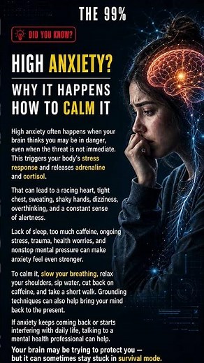 High Anxiety? Why It Happens and How to Calm It #facts