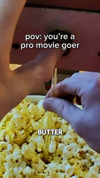 Best way to butter popcorn #movies #popcorn #tipsandtricks