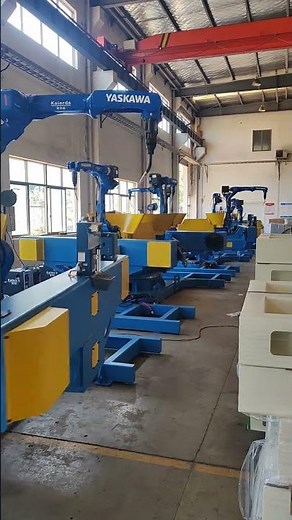 Yaskawa dual welding robot positioner rotation accuracy test! #weldingpositioner #weldingrobot