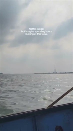 Netflix is cool, but this view heals the soul. 🌊✨​ #GangaVibes #DisconnectToReconnect #PeacefulMind