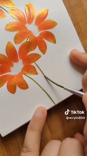 3D Flowers Acrylic Painting Tutorial | Easy 3D Flower Art