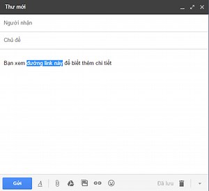 Cách chèn đường link vào nội dung thư gmail | Sử dụng gmail