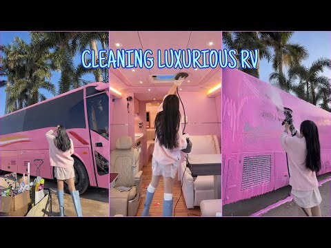 IMMERSIVE CHALLENGE: Cleaning Dad's Luxury Bus/RV 🚌 | Unexpected Mission from Father