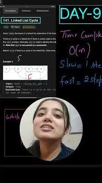 Day 9 | Linked List Cycle 🔁 | DSA Challenge | Floyd’s Algorithm Explained #dsa #code #coding #tech