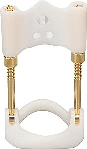 Zerone Men Bracket Stretcher, Increase Size Men Extender Adjust Size Easy Detachable Strength Training Device Men Bracket Stretcher Tool (White Gold)