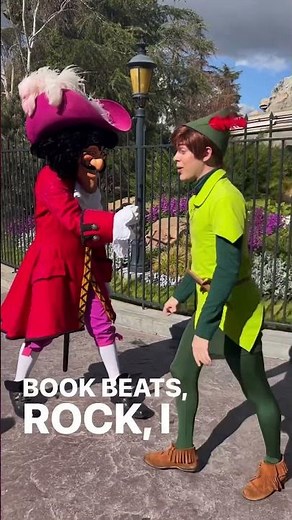 Peter Pan plays Captain Hook in A game.
