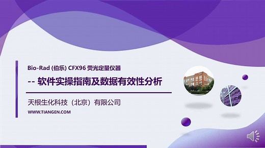 Bio-Rad (伯乐) CFX96 程序实操指南及数据有效性分析方法