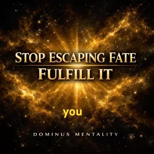 Stop Escaping Fate — Fulfill It | Dominus Mentality