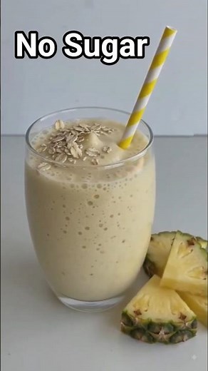 Pineapple Banana Oat Smoothie 🍍🍌 | Healthy Breakfast in 1 Minute