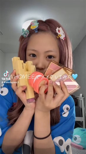 らら💙🌙 on Instagram: "WHOMEEでメイクしてみた❤️ イガリシノブさんのコスメブランド✨ #メイク#小学生メイク#makeup #KOGYARU#コギャル#コギャルメイク #ギャルメイク#gyarumakeup #中学生ギャル#JCギャル#JCブランド #コスメ#WHOMEE#コンシーラー#チーク"
